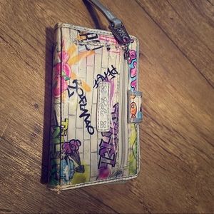 Relic by Fossil holographic graffiti wallet